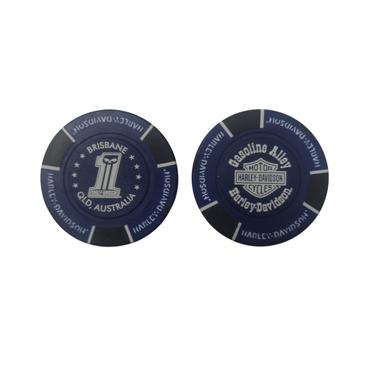 Gasoline Alley Harley-Davidson® Poker Chip – Navy Blue