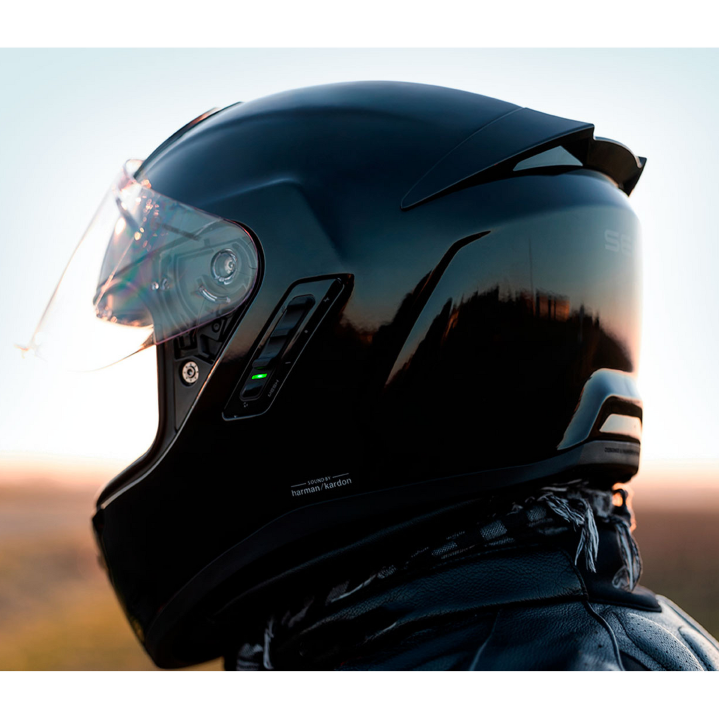 Sena Phantom Full Face Motorcycle Helmet with Mesh Intercom