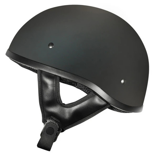 DriRider - Street Shorty Flat Black Helmet w/No Peak