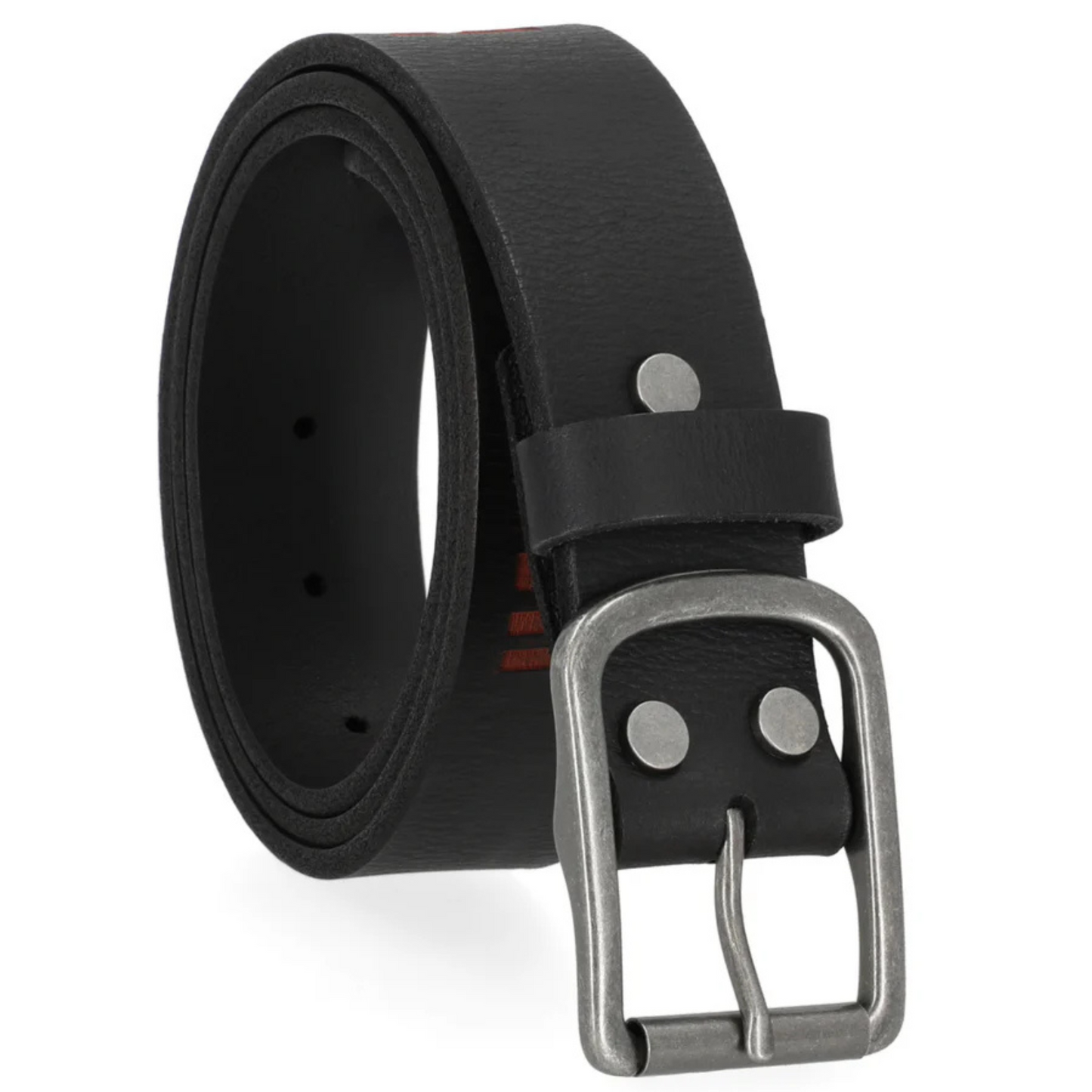 Harley-Davidson® Men's Embossed H-D Scripted Genuine Leather Belt - Black