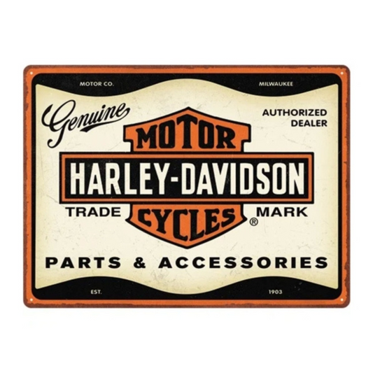 Harley-Davidson® Large Tin Sign - Parts & Accessories