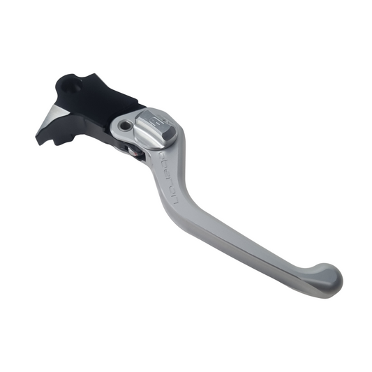OBERON Harley-Davidson® Standard Adjustable Brake Lever - Softail '96-'14 / Dyna '96-'17 - Silver