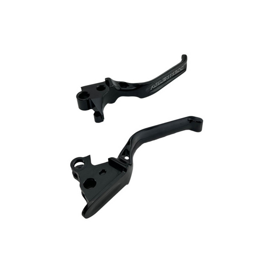 Arlen Ness - Method Levers – Black. Fits Softail 1996-2014, Dyna 1996-2017, Touring 1996-2007 & Sportster 1996-2003.