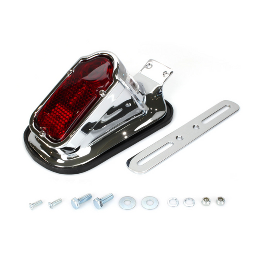 Rollies Speed Shop - Big Twin 1947-1954 Style Tombstone Taillight - Chrome