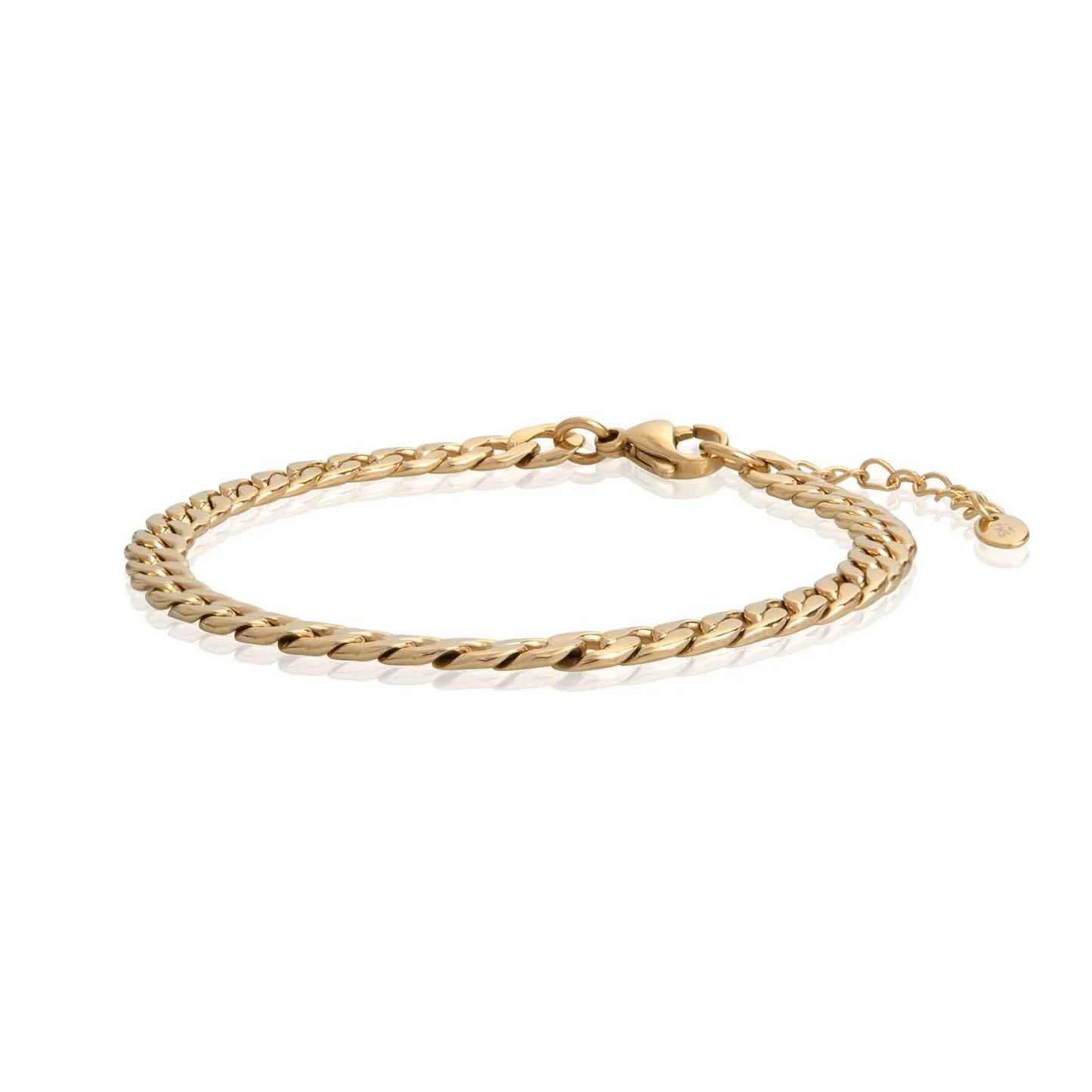 Cuban Chain Bracelet - Gold - 7.5"