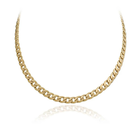 Cuban Chain Necklace - Gold - 18"