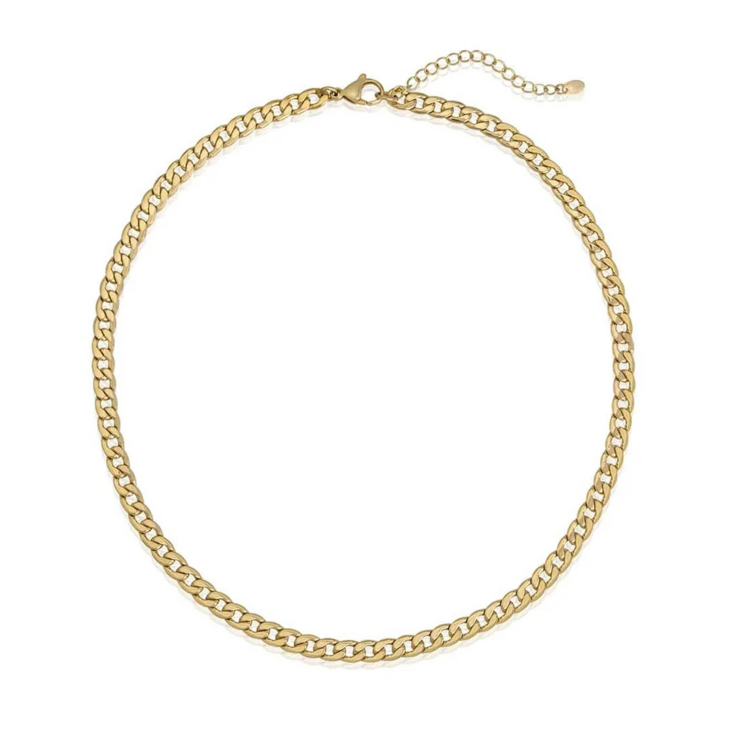 Cuban Chain Necklace - Gold - 18"