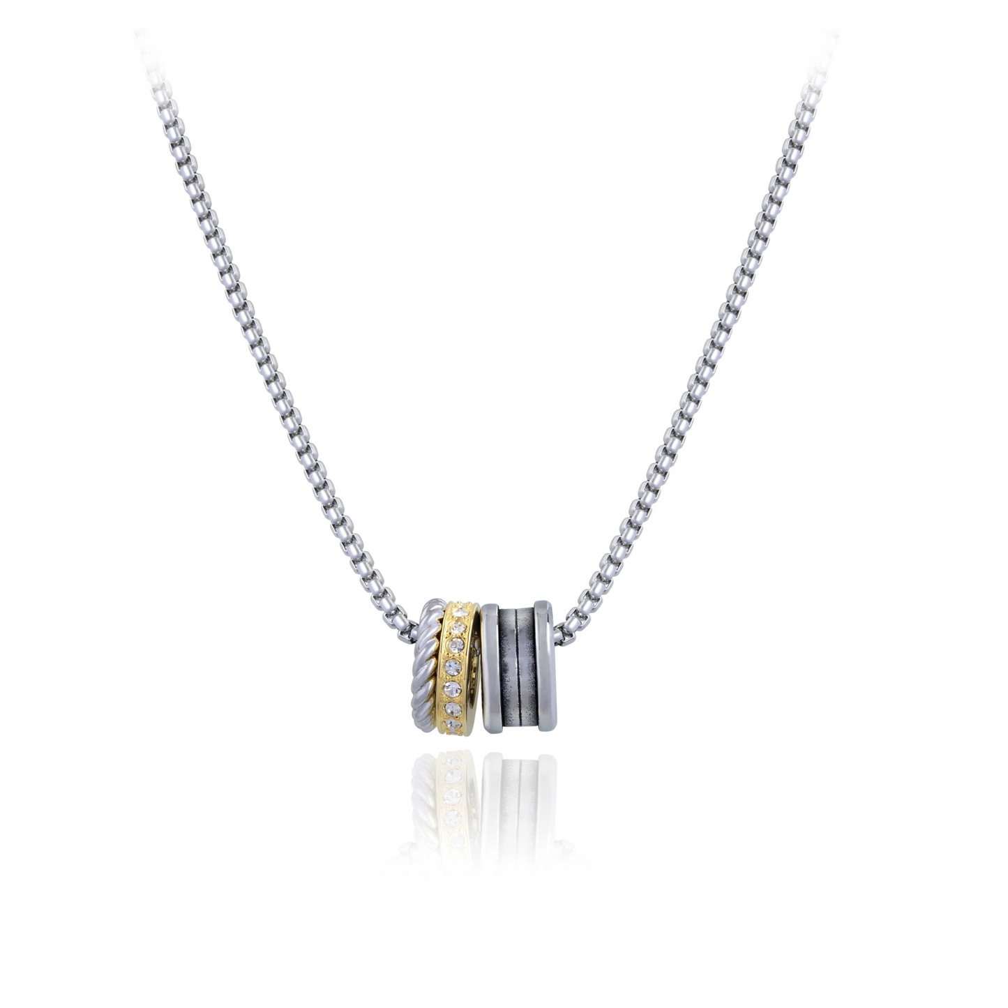 Twist & Flow 3 Piece Necklace - 18"