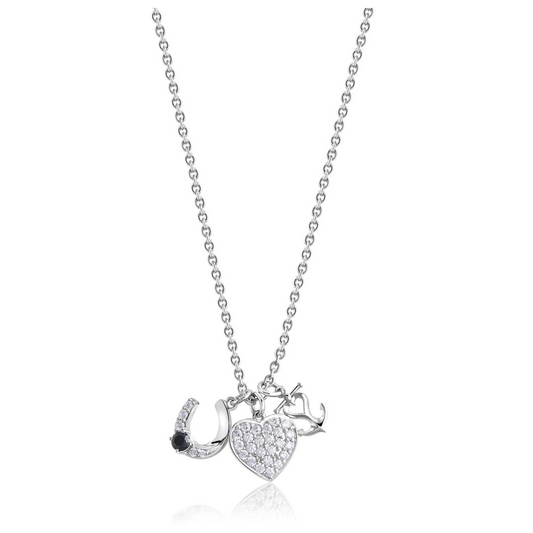 Trio Charm Necklace - 18"