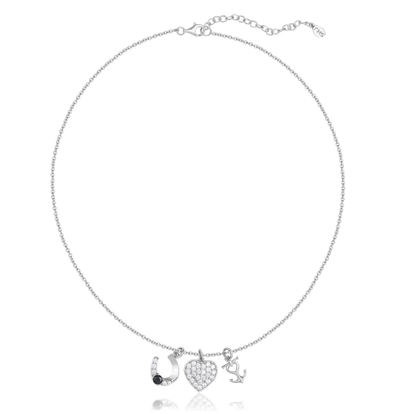 Trio Charm Necklace - 18"