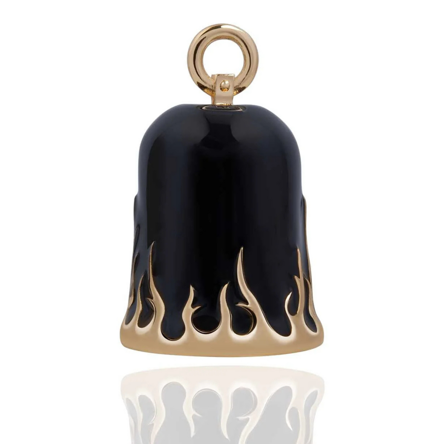 Black & Gold Flames Ride Bell