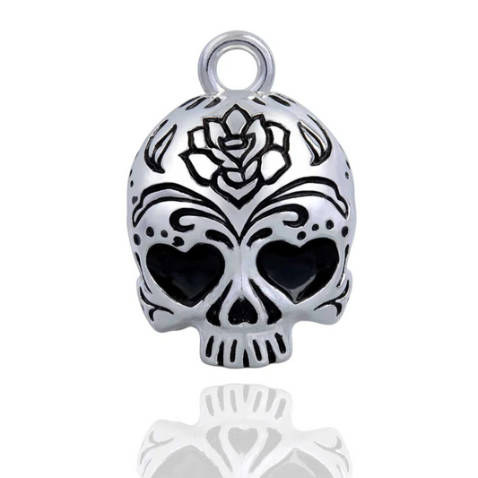 Candy Heart Eyes Skull Ride Bell