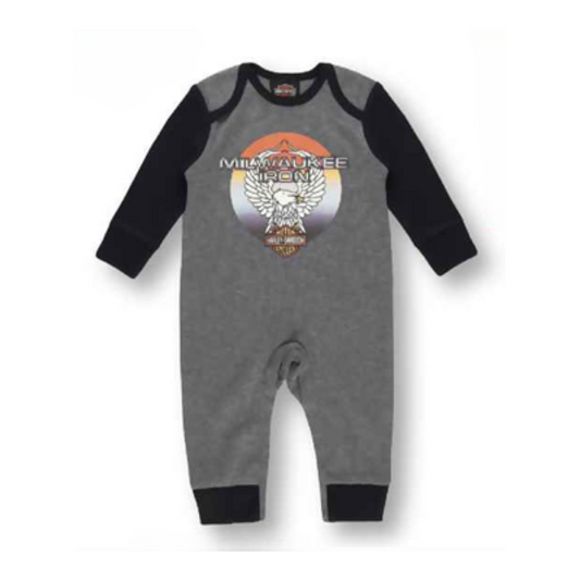 Harley-Davidson® Boys' Knit Coveralls - Milwaukee Iron