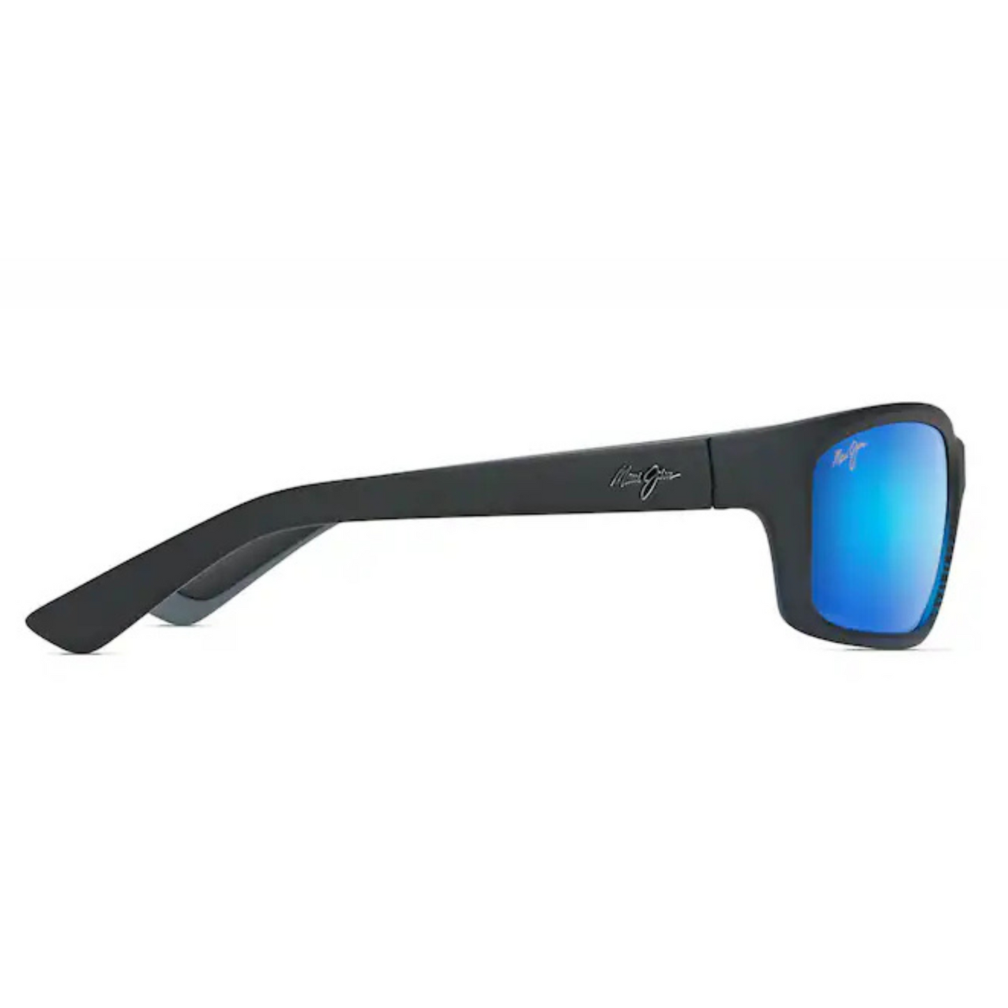 Maui Jim - Kanaio Coast Polarised Sunglasses -
Matte Translucent Blue Black with Stripe