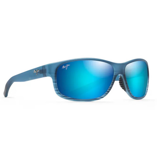 Maui Jim - Kaiwi Channel Polarised Sunglasses - Blue Black Stripe