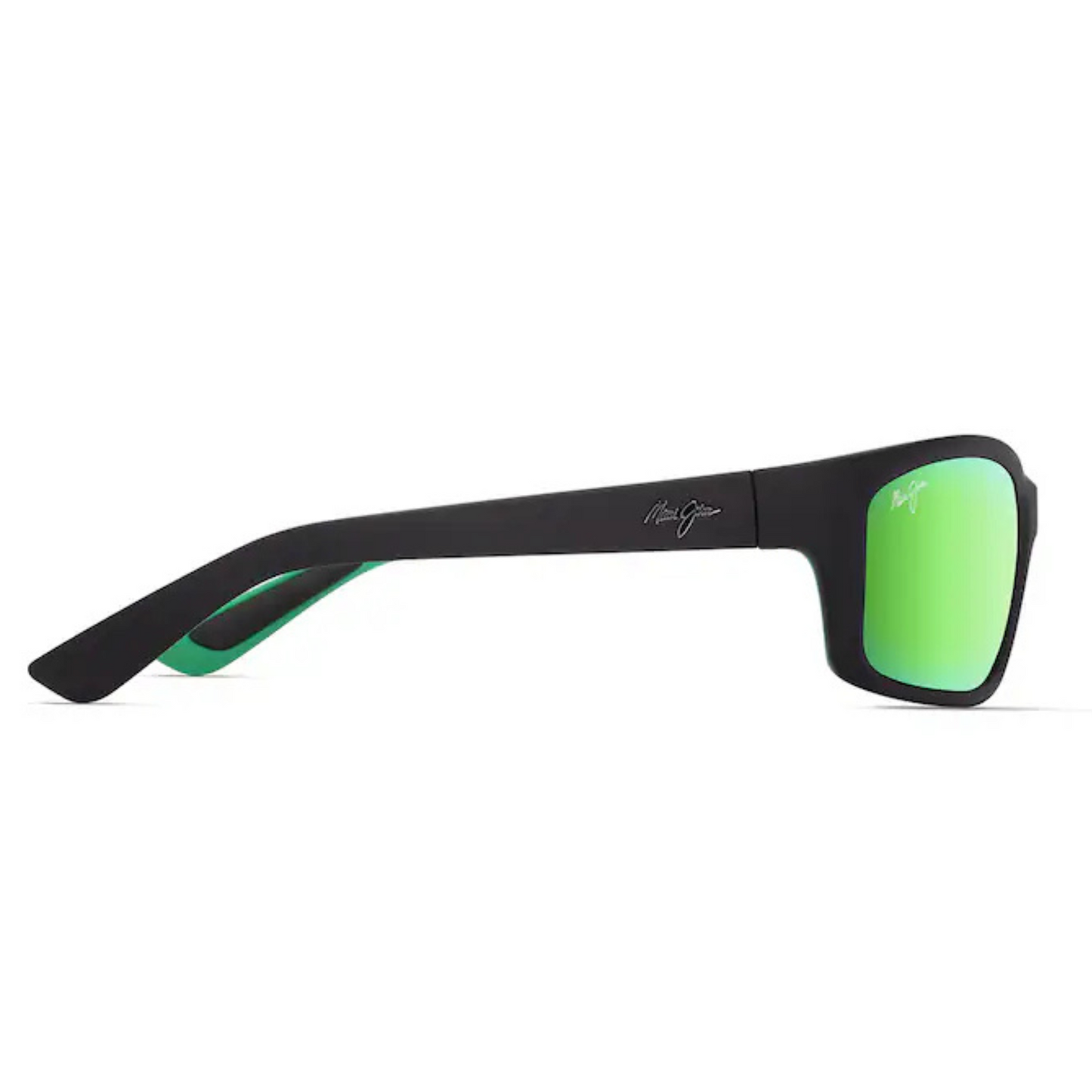 Maui Jim - Kanaio Coast Polarised Sunglasses - Matte Black & Green