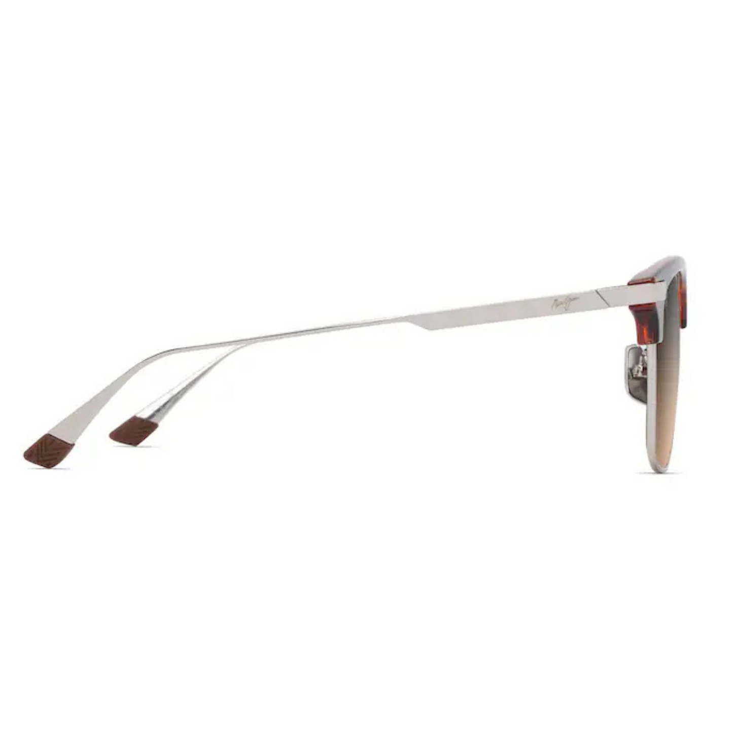 Maui Jim - Kalaunu Polarised Sunglasses - Shiny Red Havana with Silver