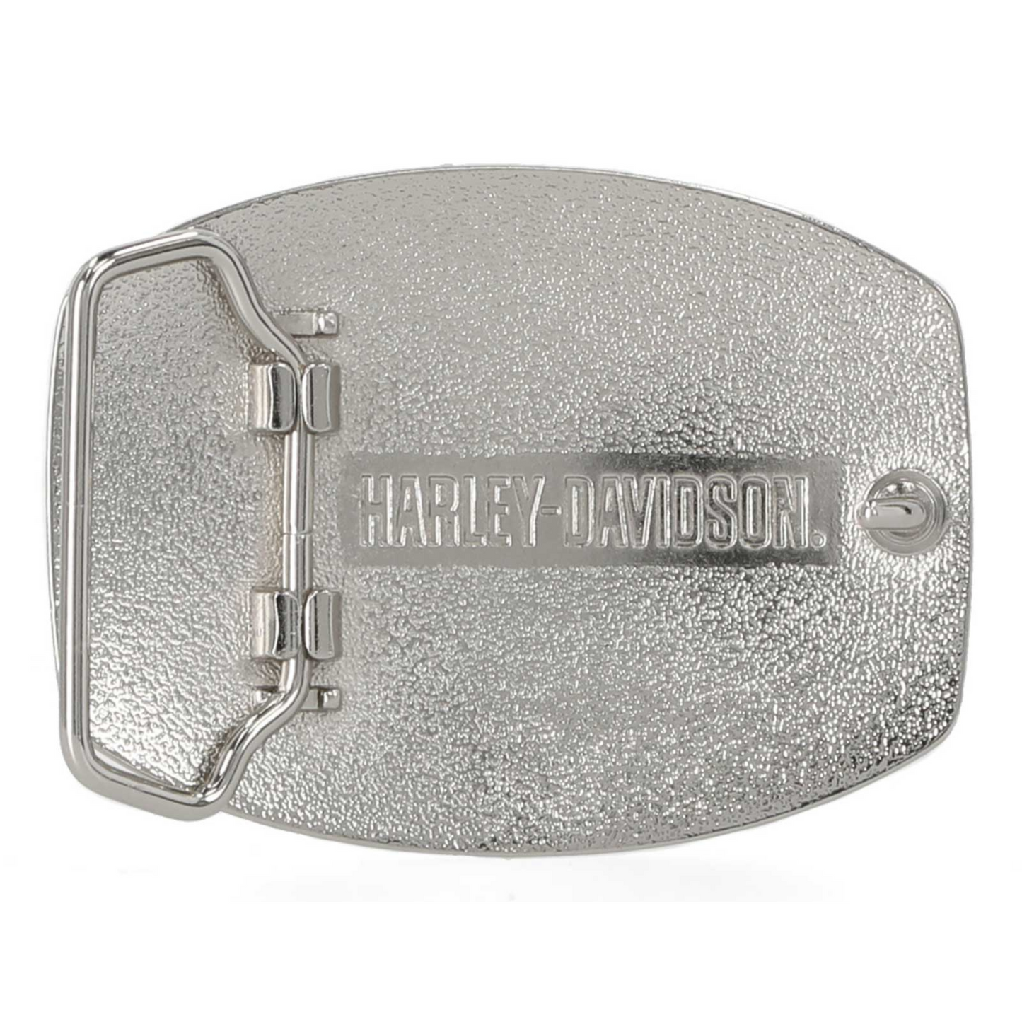 Harley-Davidson® Women's Bar & Shield Embellished Belt Buckle – Brushed Nickle