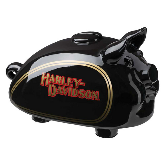 Harley-Davidson® Ceramic Classic Tank Hog Bank - Glossy Black Finish