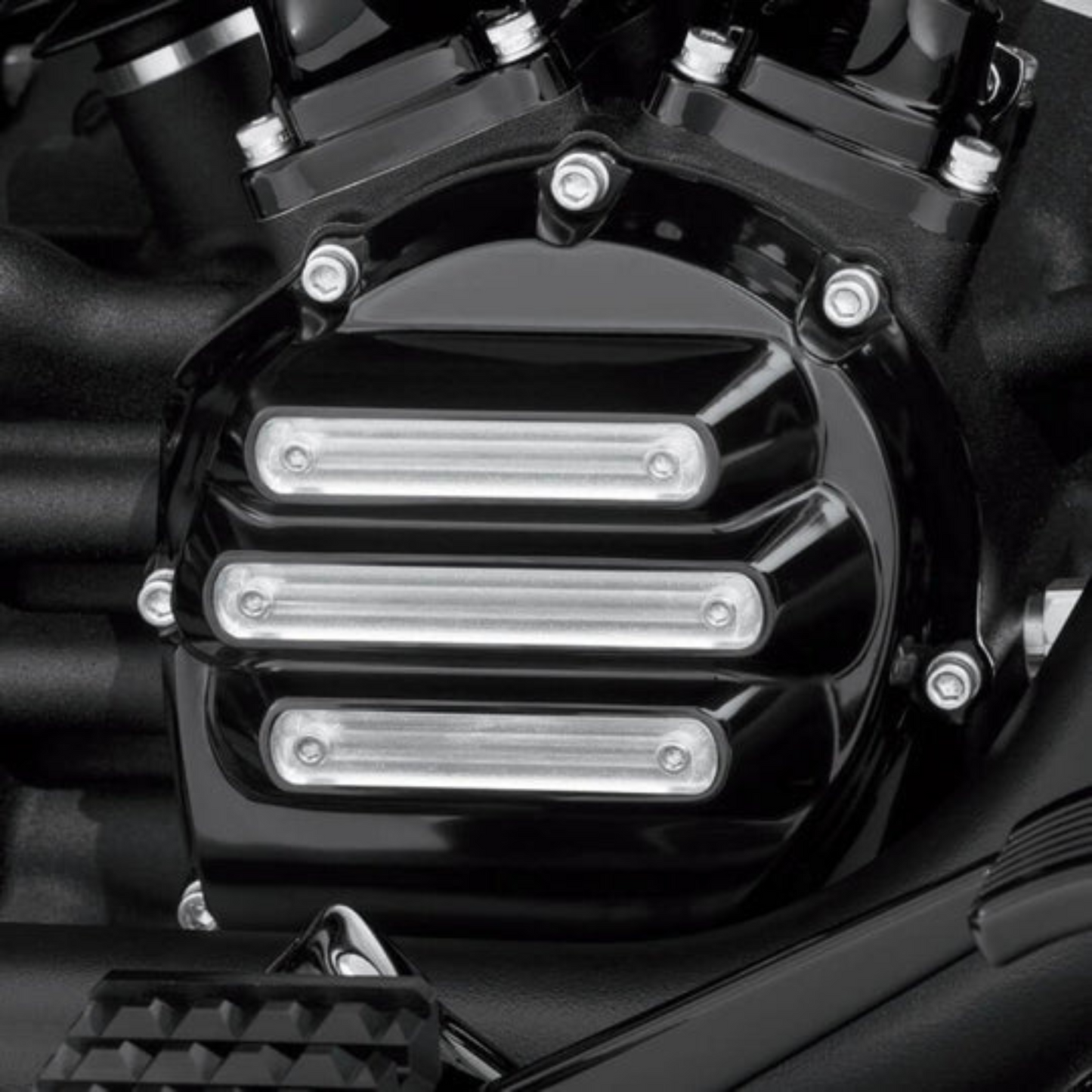 Harley-Davidson® Dominion Cam Cover - Black - Milwaukee-Eight Models '17-'24