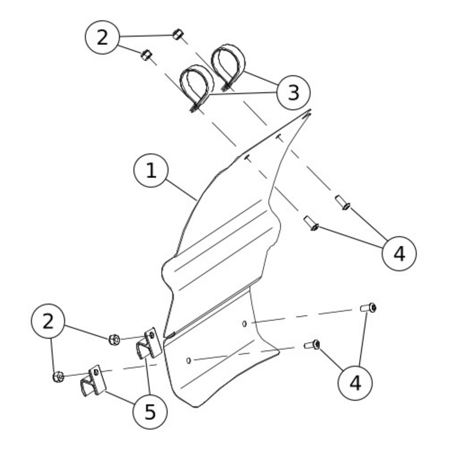 Harley-Davidson® Stainless Steel Splashguard Kit - Fits Softail 2008-2010