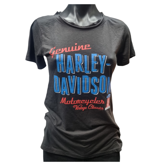 Gasoline Alley Harley-Davidson® Women's Dealer Tee - Paradise RWB