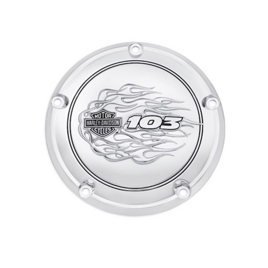 Harley-Davidson® The Flames Collection - Chrome Derby Cover 103ci