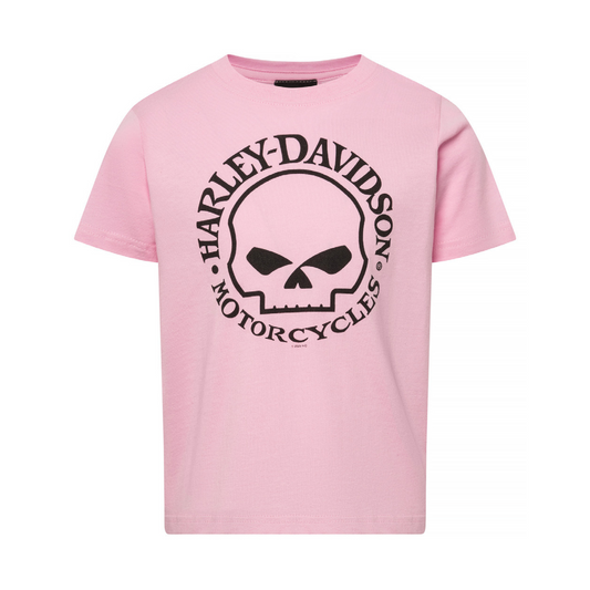 Gasoline Alley Harley-Davidson® Kids' Dealer Tee - Pink Willie G.