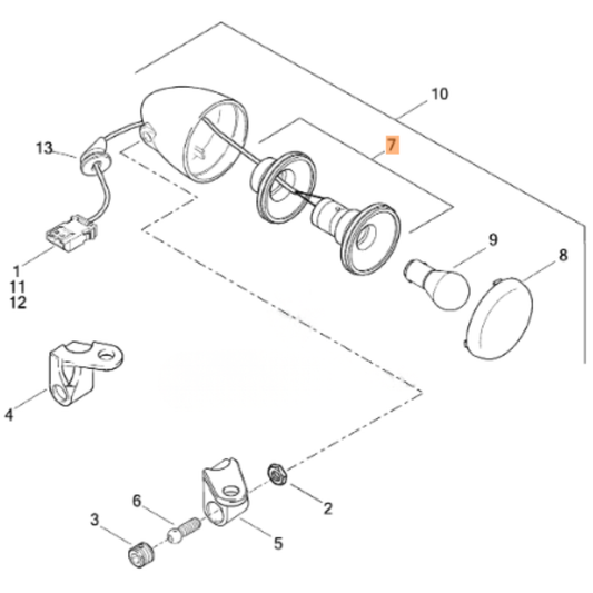 Harley-Davidson® Front Turn Signal Socket Assembly - USA Models - '05-'23