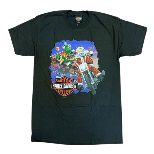 Gasoline Alley Harley-Davidson® Christmas Dealer Tee - Sleigh Ride Santa