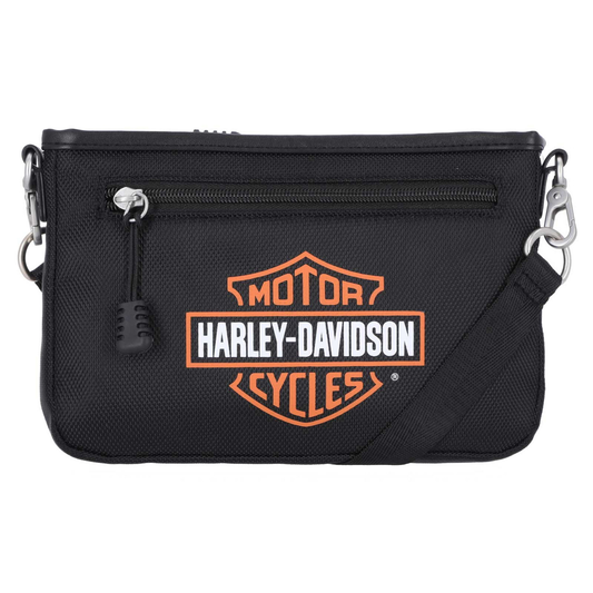 Harley-Davidson® Women's Bar & Shield Logo Convertible Crossbody - Black