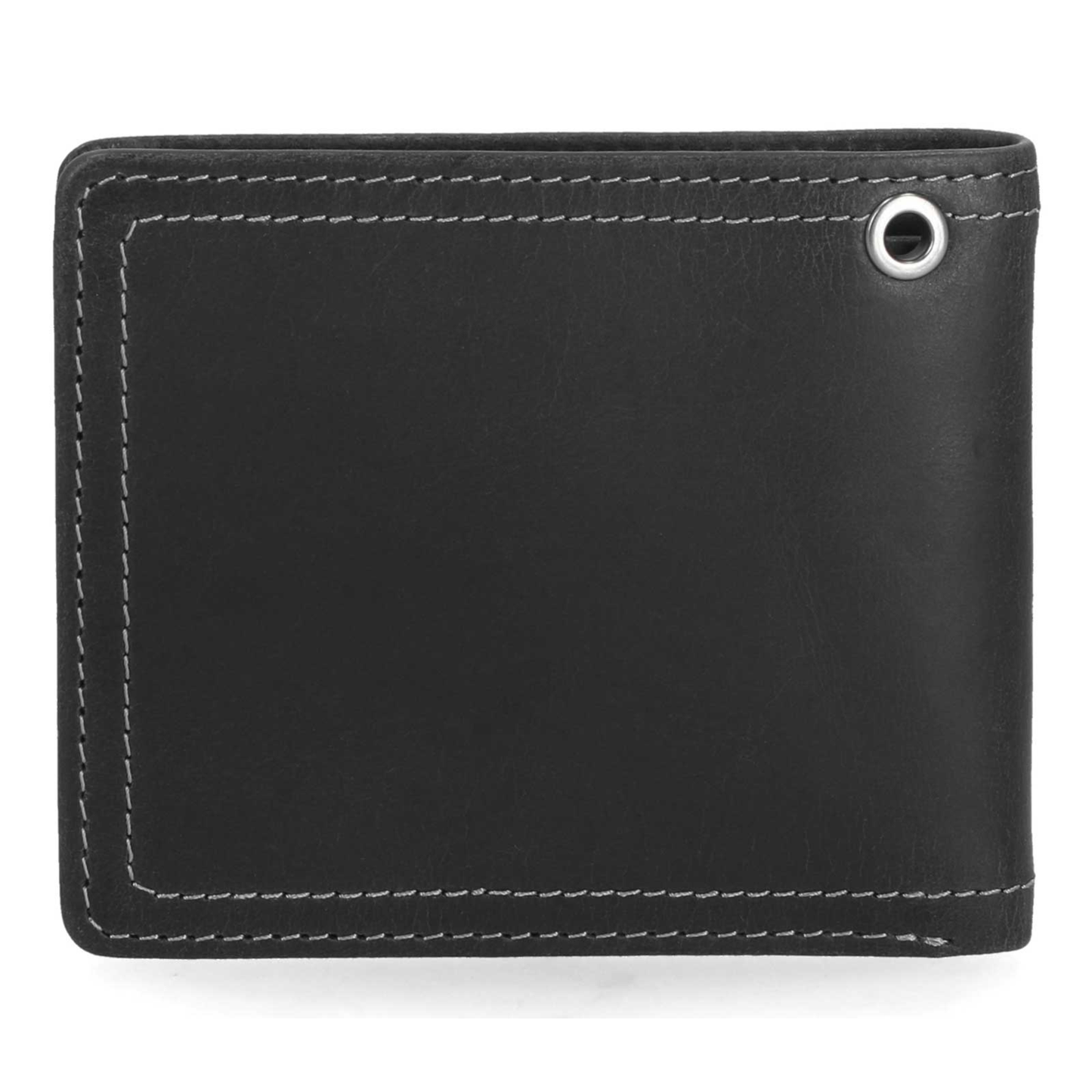 Harley-Davidson® Men's Willie G Skull Stitch Passcase Bi-Fold Wallet - Black