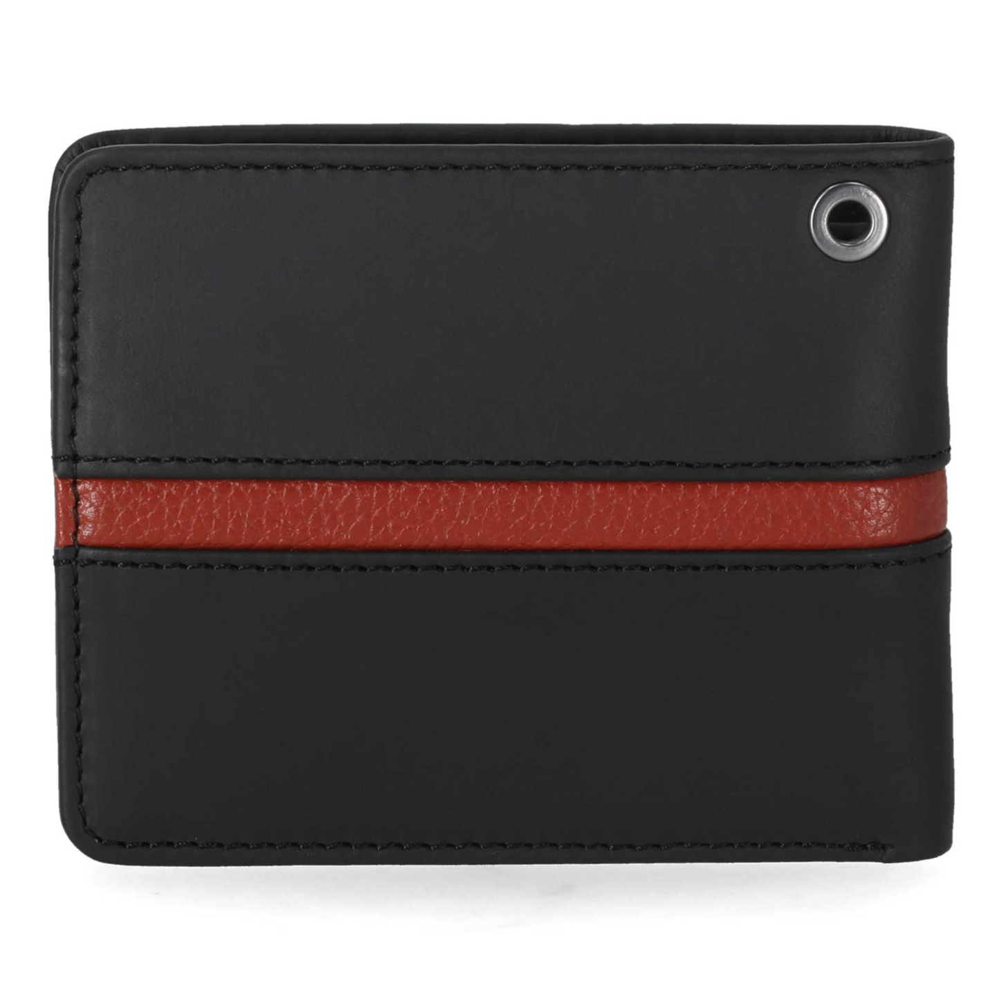 Harley-Davidson® Men's H-D Center Block Passcase Bi-Fold Leather Wallet - Black