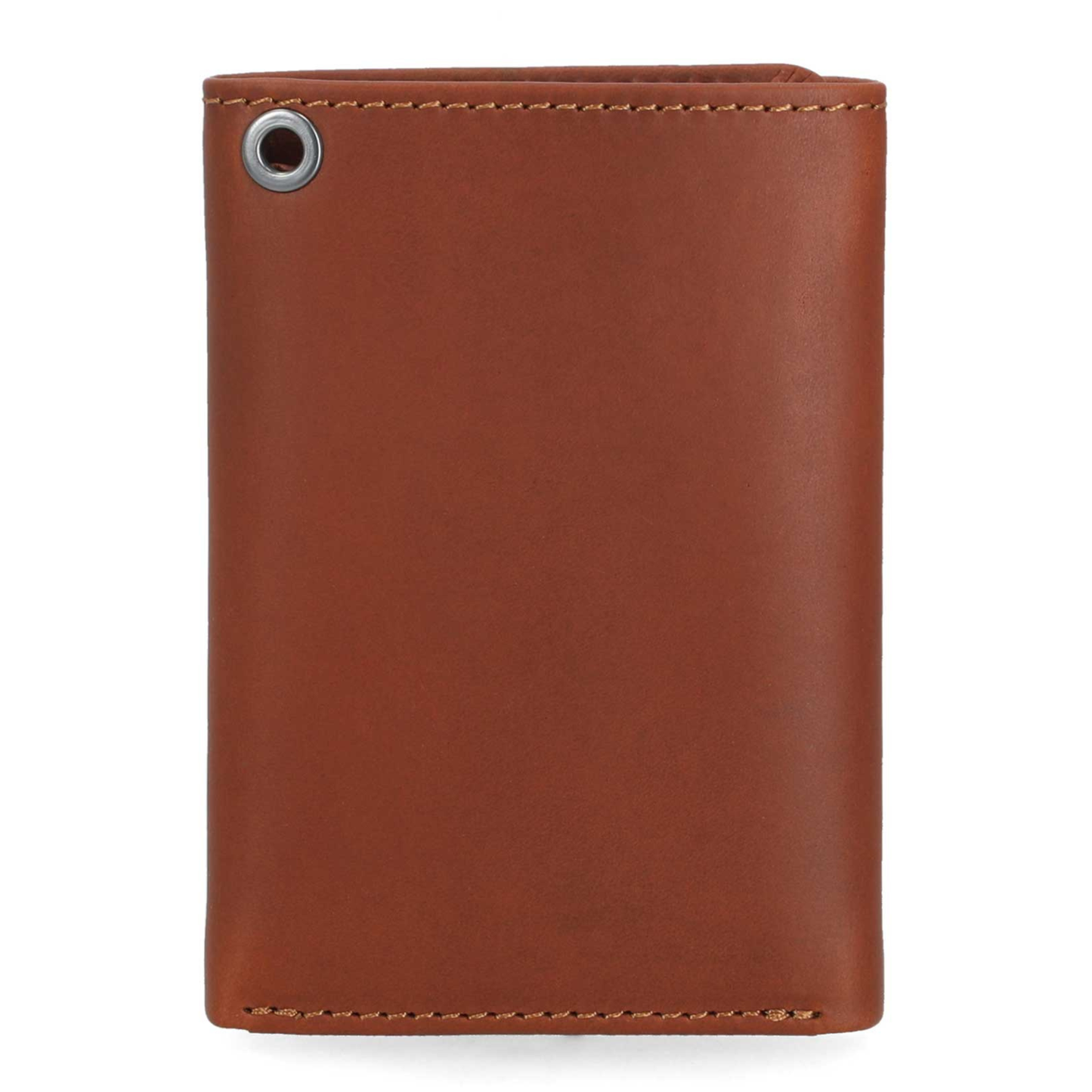 Harley-Davidson® Men's H-D Center Block Tri-Fold Genuine Leather Wallet - Cognac