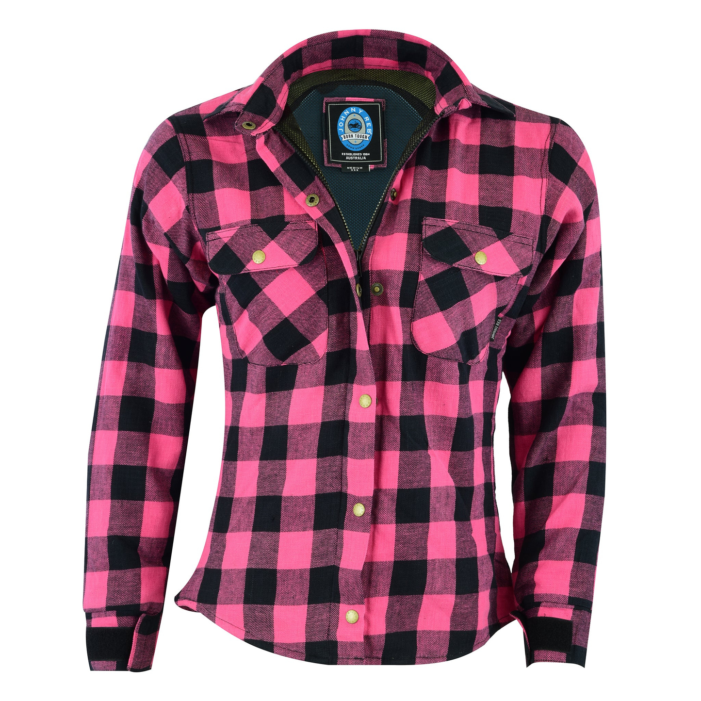 Johnny Reb - Women's Waratah Protective Shirt - Pink & Black