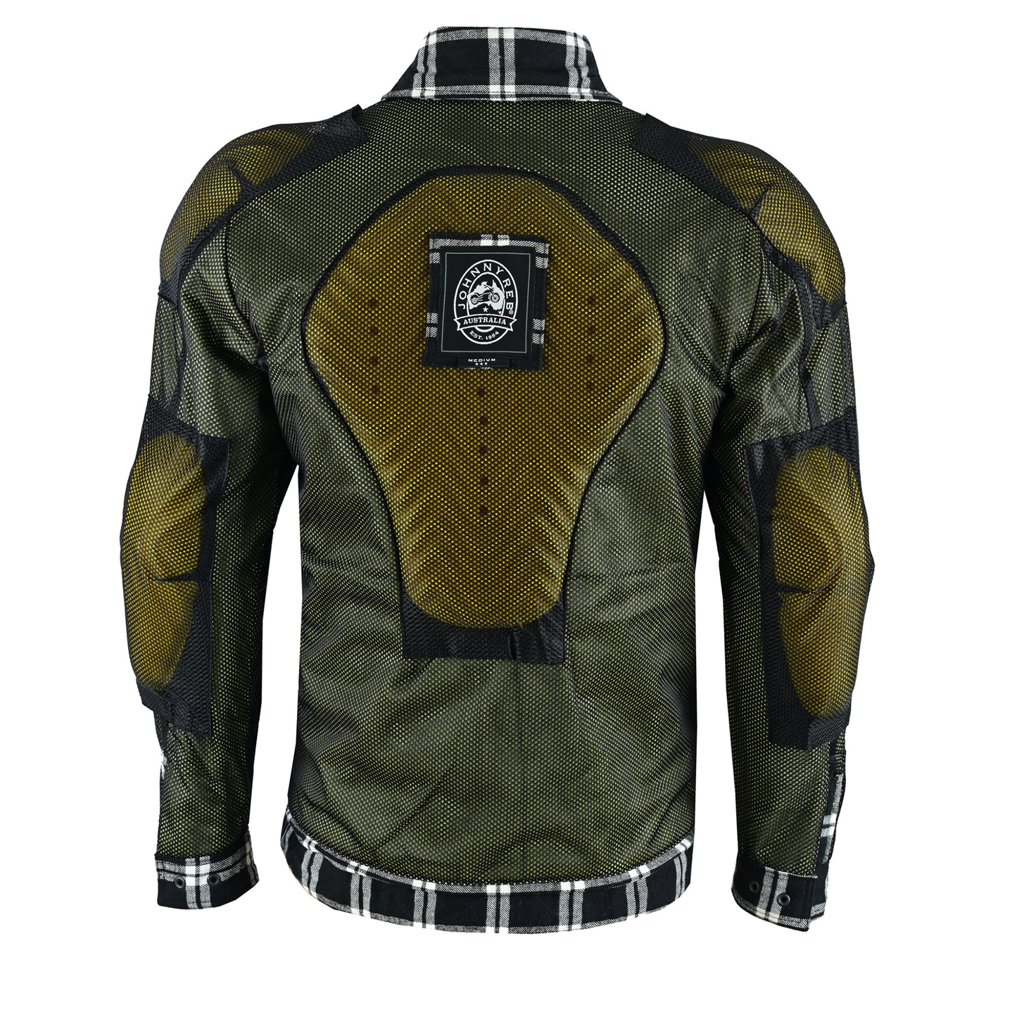 Johnny Reb - Men's Bottlebrush Protective Shirt - Black & Red