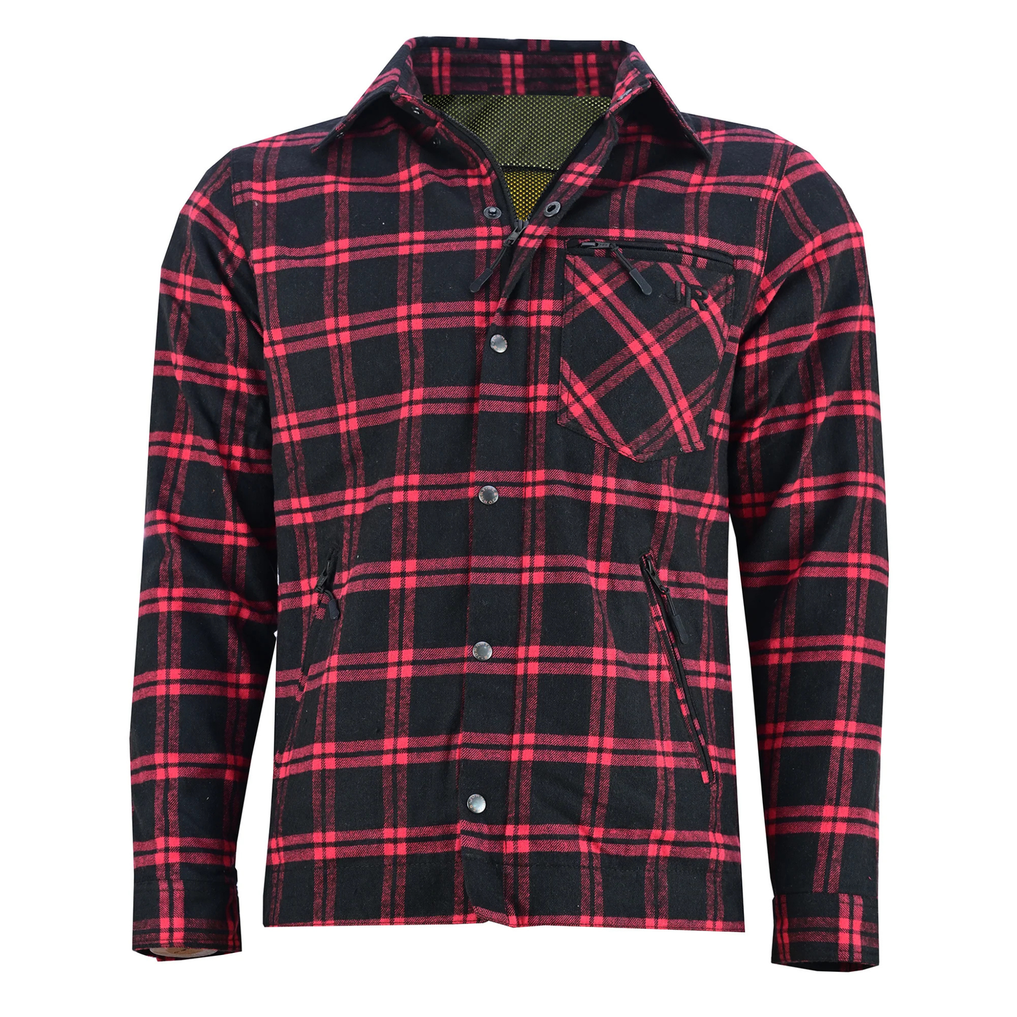 Johnny Reb - Men's Bottlebrush Protective Shirt - Black & Red