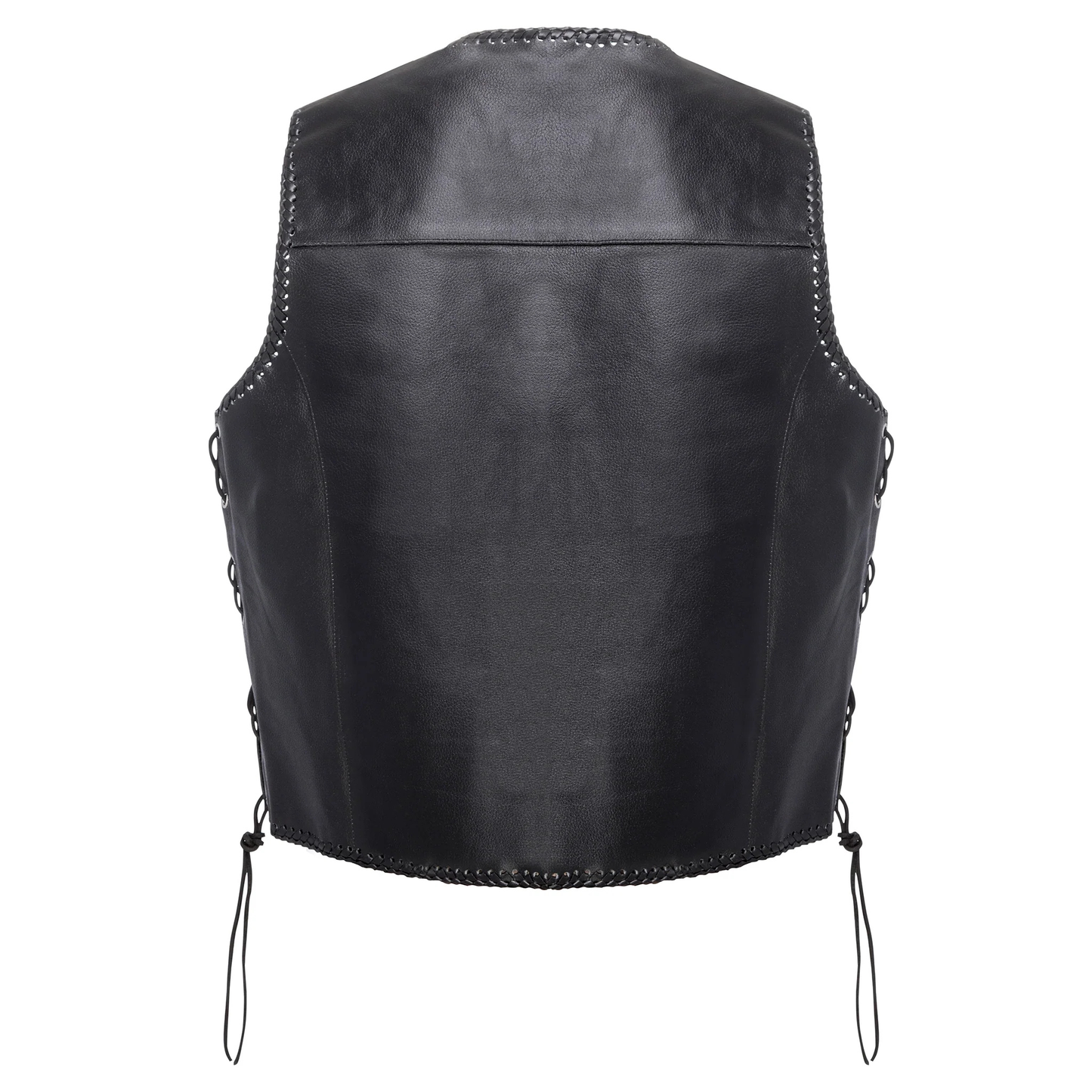 Johnny Reb - Men's Capricorn Leather Vest - Black