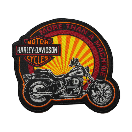 Harley-Davidson® 3.5 in. Embroidered More than a Machine Sew-On Patch - Black