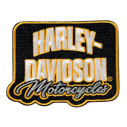Harley-Davidson® 3.5 in. H-D Motorcycles Embroidered Sew-On Patch - Black