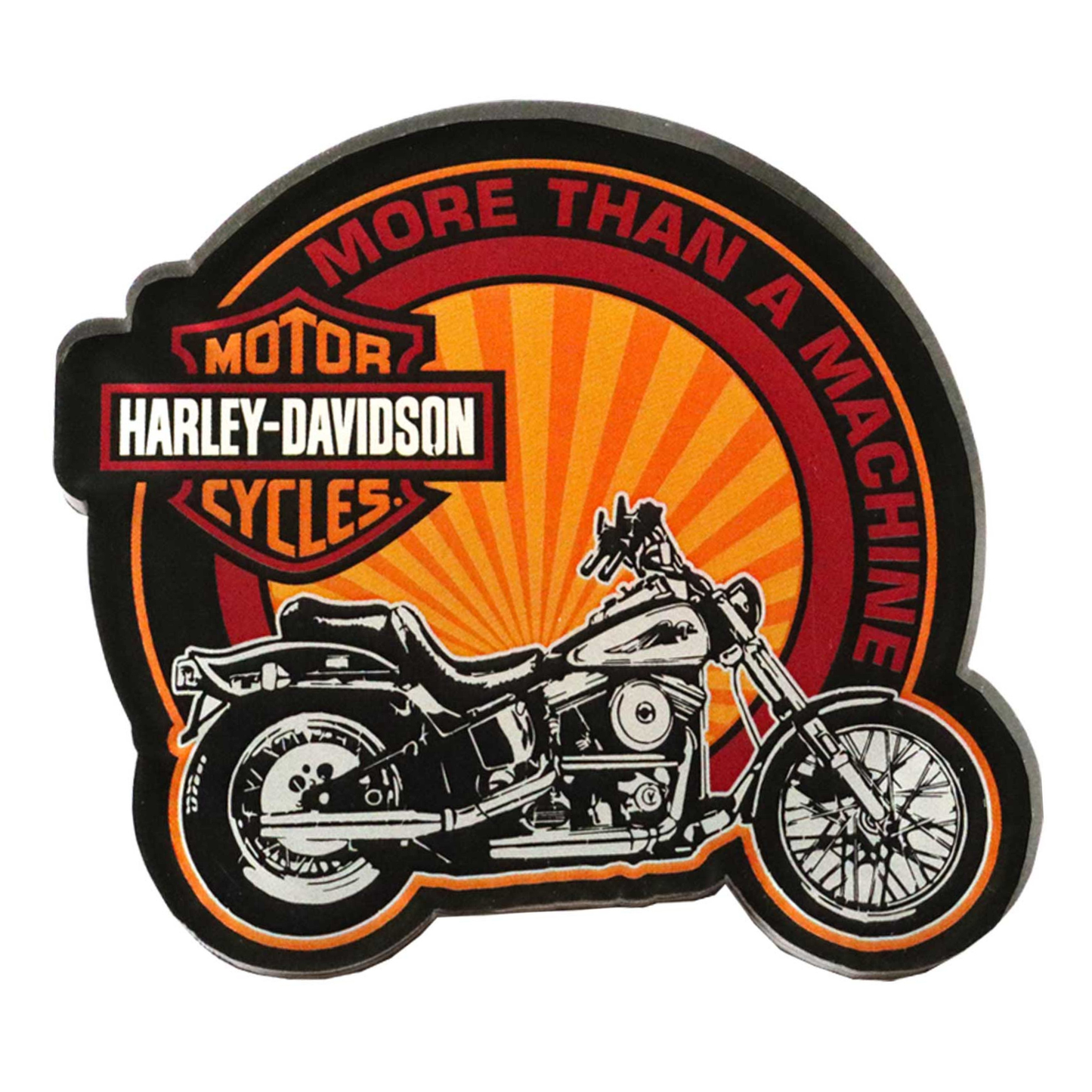 Harley-Davidson® More than a Machine Hard Acrylic Magnet - 3 in. Black