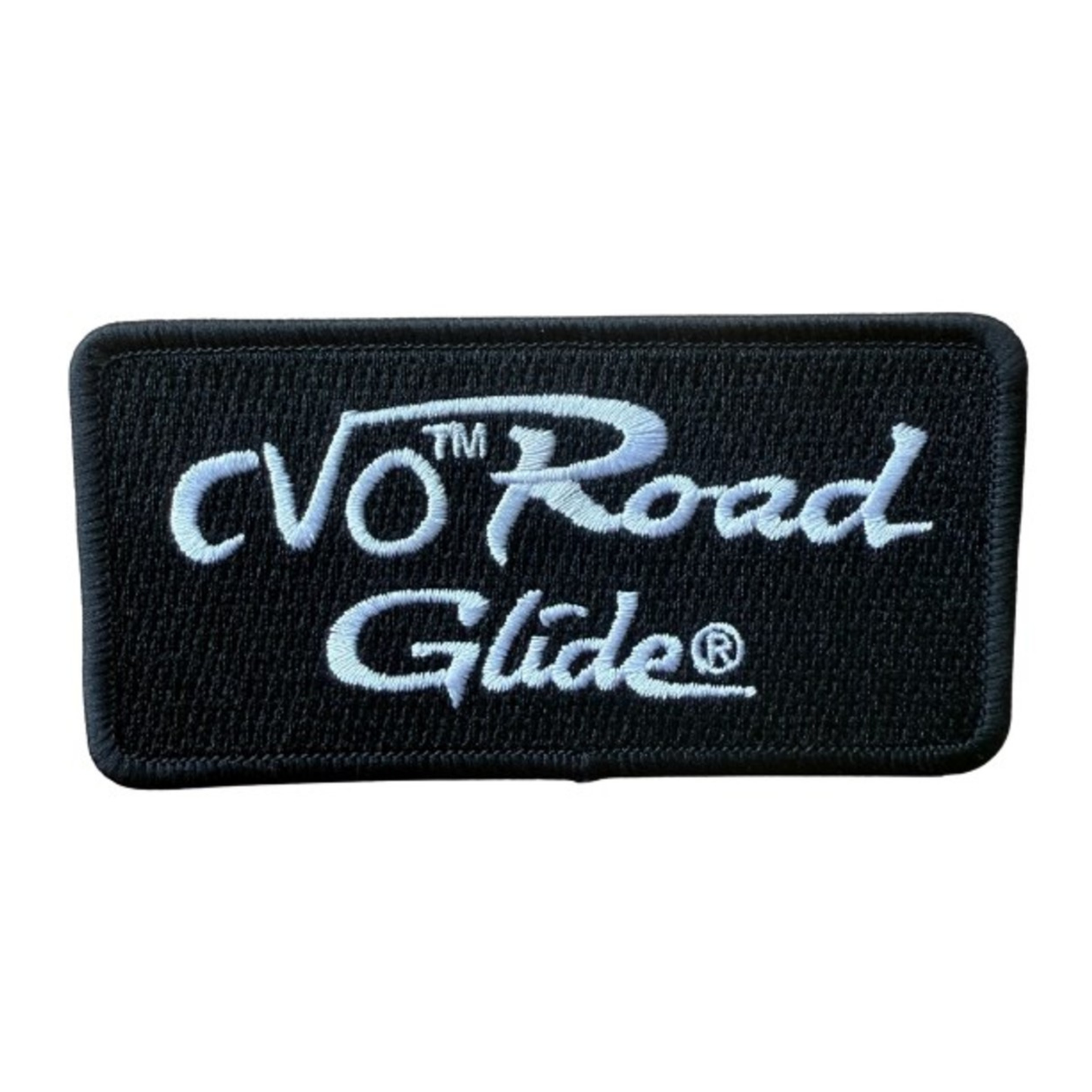 Harley-Davidson® 4 in. Embroidered CVO Road Glide Sew-On Patch - Black & White