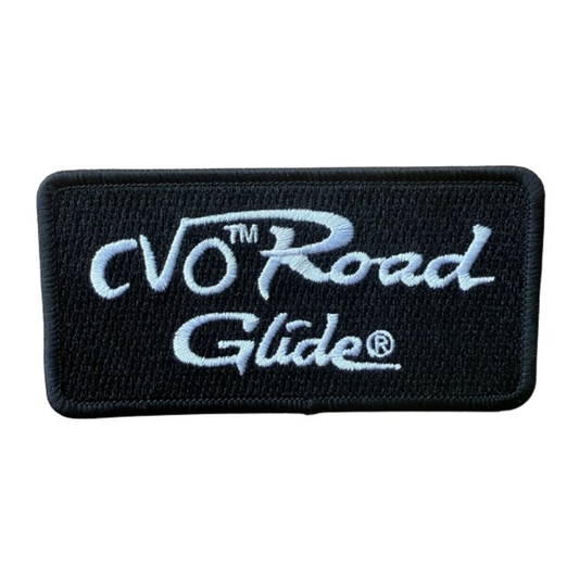 Harley-Davidson® 4 in. Embroidered CVO Road Glide Sew-On Patch - Black & White