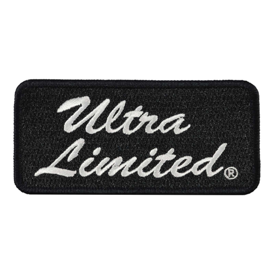 Harley-Davidson® 4 in. Embroidered Ultra Limited Sew-On Patch - Black & White