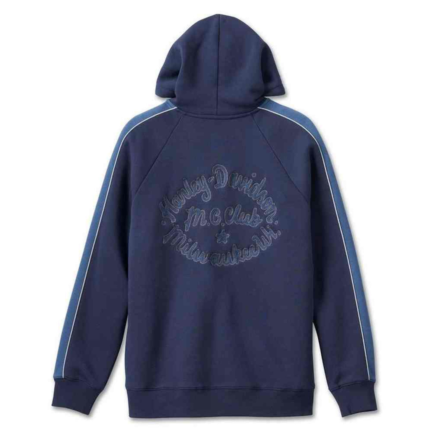 Harley-Davidson® Men's Club Crew Zip-Up Hoodie - Peacoat