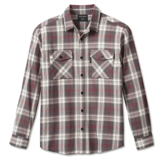 Harley-Davidson® Men's Essence Shirt - Grey Plaid
