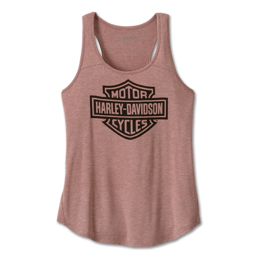 Harley-Davidson® Women's Vanquisher Racerback Tank - Light Mahogany Heather