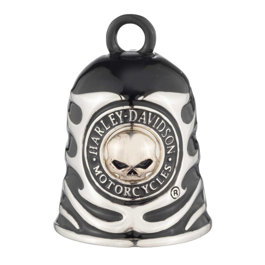 Harley-Davidson® Willie G Skull Tri-Tone Textured Metal Ride Bell - Black