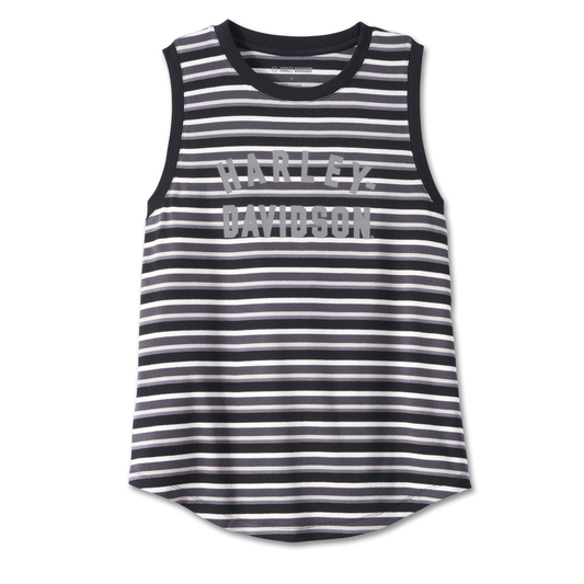 Harley-Davidson® Women's Division Striped Tank - YD Stripe/Black Beauty