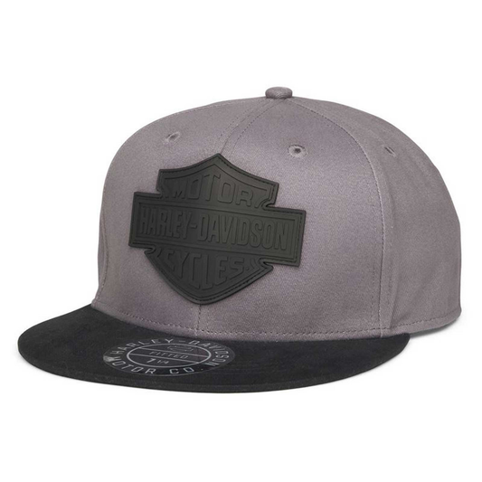 Harley-Davidson® Men's Bar & Shield Logo Fitted Baseball Cap - Gray
